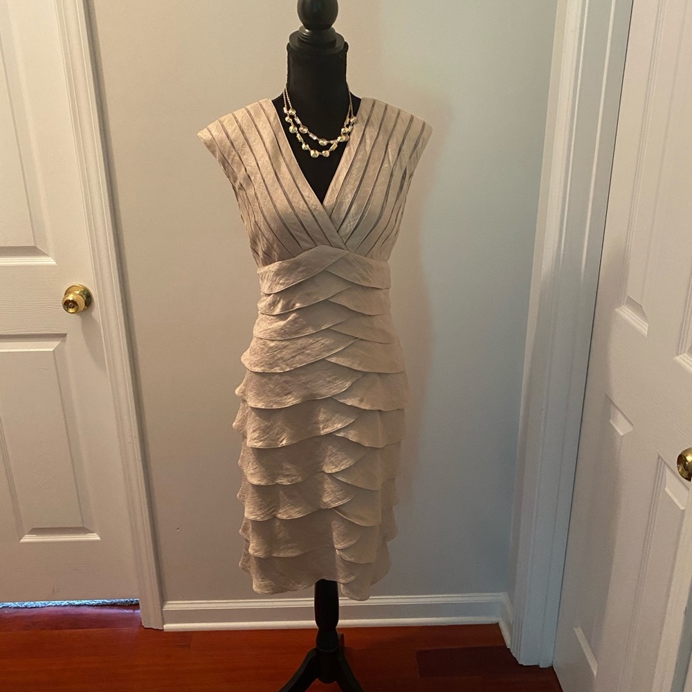 Gorgeous Adrianna Papell Dress with pleats!